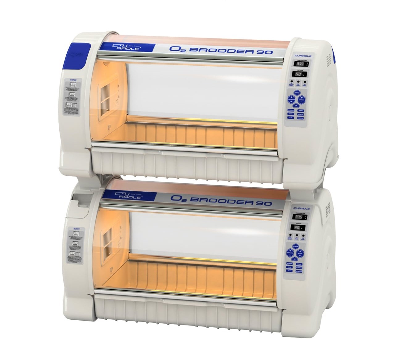 Две камеры Curadle Pet O2 Brooder 90 на стойке